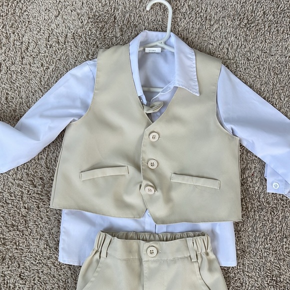 Tan 3 piece suiting for special occasions. - Picture 2 of 5